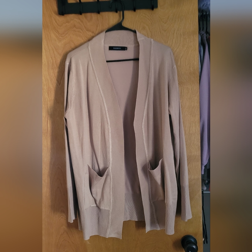 NWOT Women's Open Front Casual Knit Cardigan Classic Long Sleeve Sweater Coat